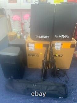 Yamaha DBR12 Powered Speaker Pair Opened Not used With Original Boxes
