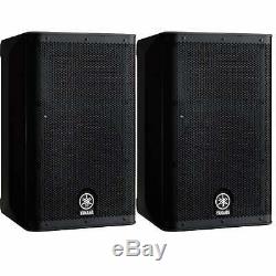 Yamaha DXR10 1100w Powered 1x10 PA Speakers Pair Ex Demo