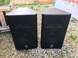 Yamaha DXR12 Active Powered PA Speakers x2 Pair with Official Covers