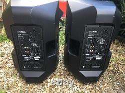 Yamaha DXR12 Active Powered PA Speakers x2 Pair with Official Covers