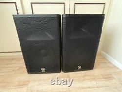 Yamaha DXR15 Powered Speaker (Pair) with covers & stand