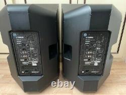 Yamaha DXR15 Powered Speaker (Pair) with covers & stand