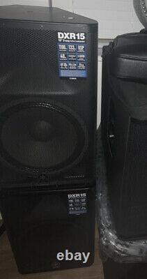 Yamaha DXR15 Powered Speakers Pair With SPCVR-1501 Covers, London, OFFERS