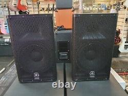 Yamaha DXR 12 Powered Active 12 PA Speakers with covers PAIR