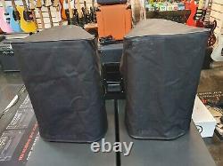 Yamaha DXR 12 Powered Active 12 PA Speakers with covers PAIR