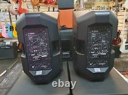 Yamaha DXR 12 Powered Active 12 PA Speakers with covers PAIR