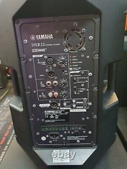 Yamaha DXR 12 Powered Active 12 PA Speakers with covers PAIR