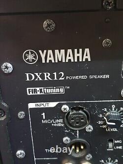 Yamaha DXR 12 Powered Active 12 PA Speakers with covers PAIR