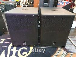 Yamaha DXS15 Active Powered Subwoofer Subs Pair