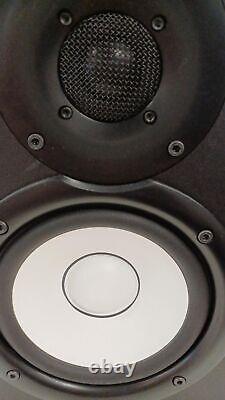Yamaha HS5 POWERED STUDIO MONITOR PAIR-Black with Power Cable Tested Japan Used