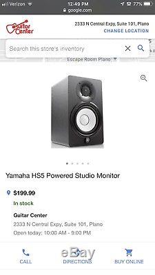 Yamaha HS5 Powered Studio Monitors -pair