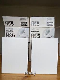 Yamaha HS5 Studio Monitor Powered Active Speakers Pair White Used