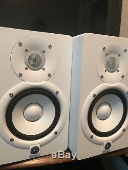 Yamaha HS5 in White Powered Studio Monitor PAIR 70W Active Speakers HS-5W HS5W