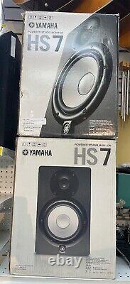 Yamaha HS7 Powered Studio Monitor speakers Pair- MINT IN BOX