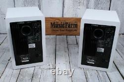 Yamaha HS7 Two Way Powered Studio Monitor PAIR OF TWO 95W Active Speakers White