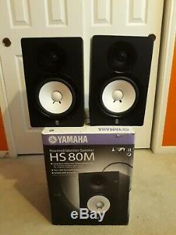 Yamaha HS80M 8 Powered Studio Monitor Pair