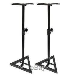 Yamaha HS8 8 Powered Active Studio Monitor Speakers Pair w Stands Headphones