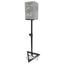 Yamaha HS8 8 Powered Active Studio Monitor Speakers Pair w Stands Headphones