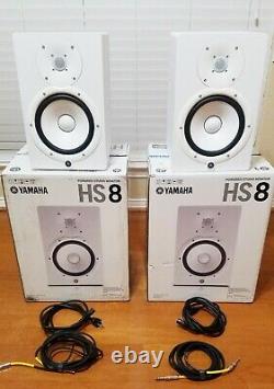 Yamaha HS8 8 inch Powered Studio Monitor White Pair