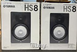 Yamaha HS8 Powered Studio Monitors Pair BLACK NEWOPENBOX