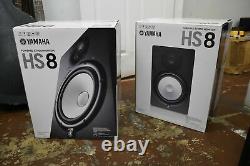 Yamaha HS-8 Powered Studio Monitors (PAIR) (Black) HS-8 HS8 PRO SOUND