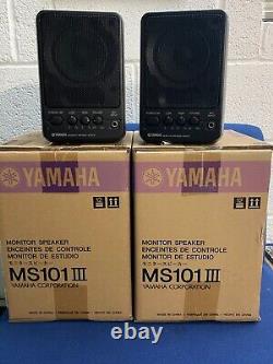 Yamaha MS101II PAIR Pro Audio Powered Active Portable Monitor Speaker