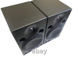 Yamaha MSP3 Powered Monitor Speaker Pair Black Very Good