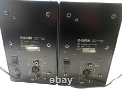 Yamaha MSP3 Powered Monitor Speaker Pair Black Very Good